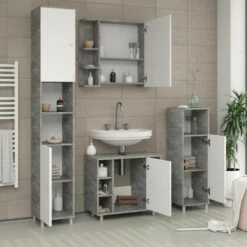 Meuble Sous-lavabo Fynn Blanc Béton 12 Meuble Sous-lavabo Fynn Blanc Béton -HOME24 Ventes 42a156459e074b749edd0456e7cda945