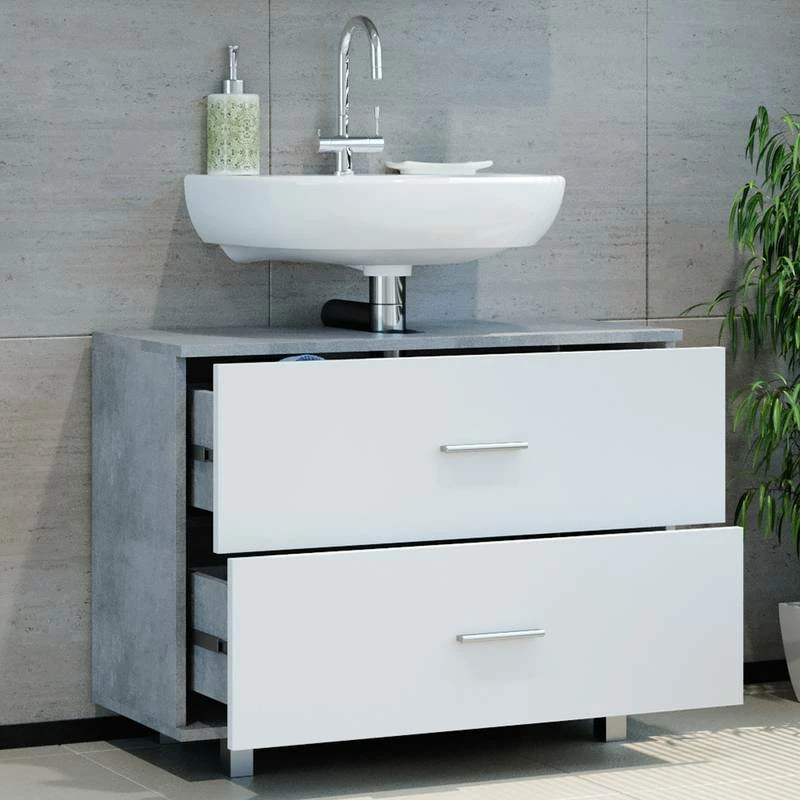 Meuble Sous-lavabo Ilias Sonoma/blanc 21 Meuble Sous-lavabo Ilias Sonoma/blanc – Image 19