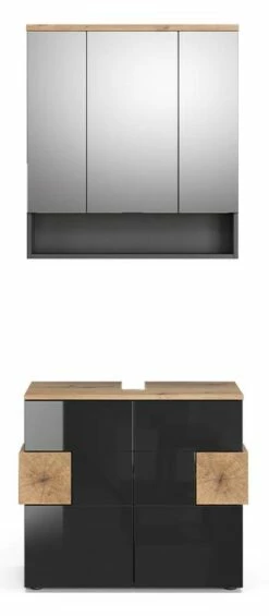 Salle De Bains Eden Anthracite (2 élém.)