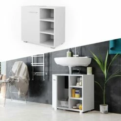 Meuble Sous-lavabo Perry Blanc -HOME24 Ventes 44368d560d904085992112168f500c3b