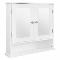 Armoire De Toilette Blanc 56x58x13 Cm