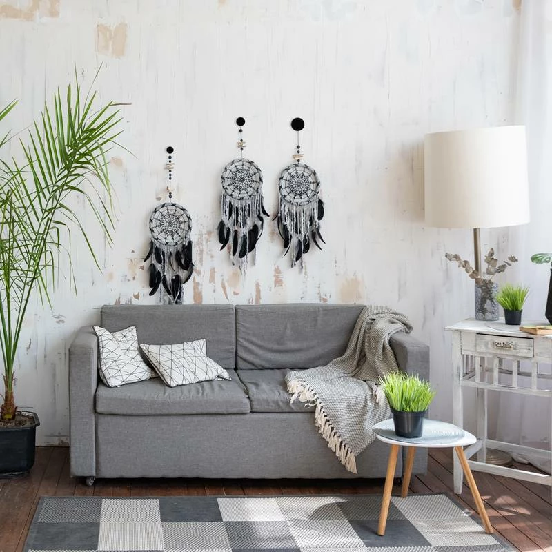 Lot De 3 Patères Muraux En Bois Noir 6 Lot De 3 Patères Muraux En Bois Noir – Image 4