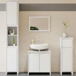 Salle De Bain Emma Blanc (4 élém.)