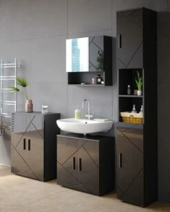 Salle De Bain Irma Anthracite (4 élém.)