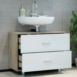 Meuble Sous-lavabo Ilias Sonoma/blanc 24 Meuble Sous-lavabo Ilias Sonoma/blanc -HOME24 Ventes 4a3c6c58c16c455d89db43157262adf7