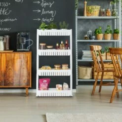 Étagère De Cuisine à Roulettes 4 Niveaux 29 Étagère De Cuisine à Roulettes 4 Niveaux -HOME24 Ventes 4c442996417d4915a83056a946e35ab5