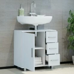 Meuble Sous-lavabo Ilias 60cm Blanc 10 Meuble Sous-lavabo Ilias 60cm Blanc -HOME24 Ventes 520b55cd159a48459b64751358644760