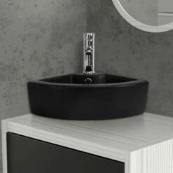 Lavabo D'angle 46x33x13cm Blanc -HOME24 Ventes 5340fe99ef804dc7ab9822f7d8493db4