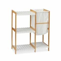Étagère à 4 Niveaux Avec Panier à Linge 15 Étagère à 4 Niveaux Avec Panier à Linge -HOME24 Ventes 5371150ebfd64b09bd9172a71eb7a16f