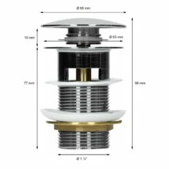 Garniture De Vidage Pour Lavabo Laiton -HOME24 Ventes 548ec17648b84f6a8c44582f61377b58