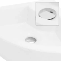 Lavabo D'angle 46x33x13cm Blanc -HOME24 Ventes 5741c5fa8224442e8a50165a58e04c0d