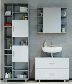 Salle De Bains Ilias Béton (3 éléments)