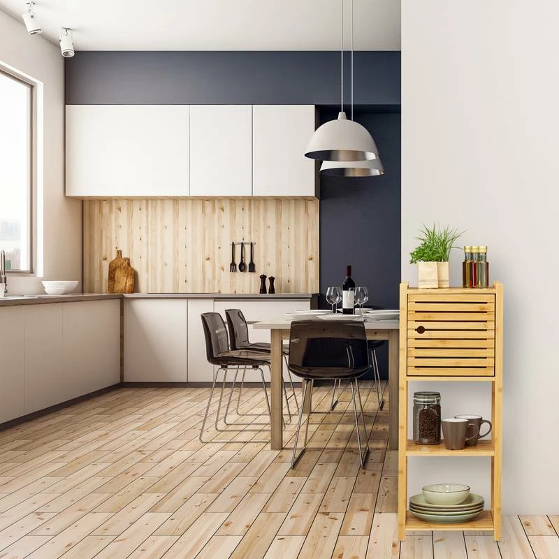 Étagère De Salle De Bain En Bambou 6 Étagère De Salle De Bain En Bambou – Image 4