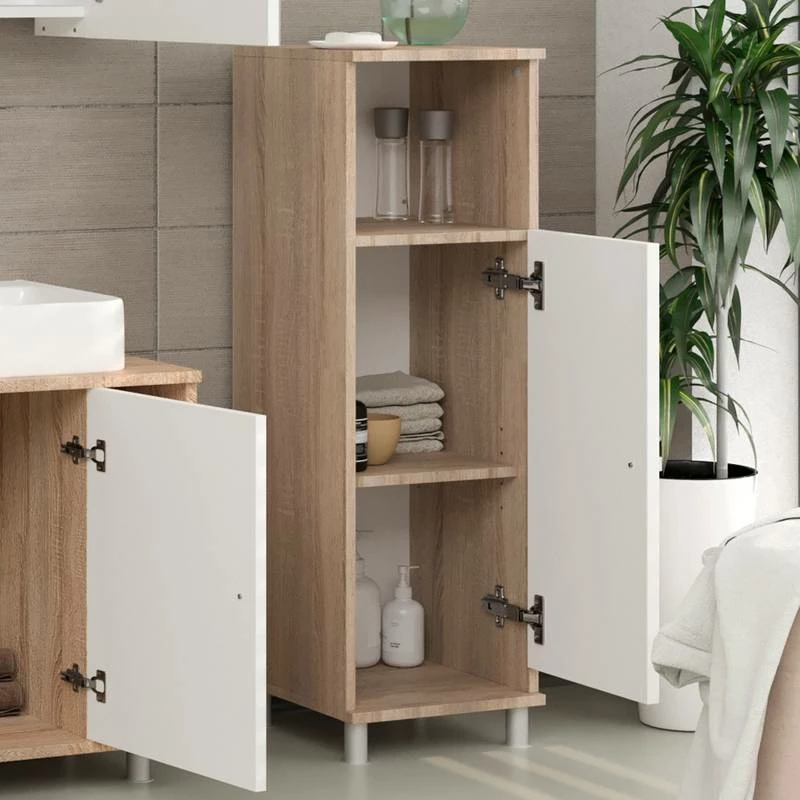 Chiffonnier Fynn Sonoma/blanc 5 Chiffonnier Fynn Sonoma/blanc – Image 3