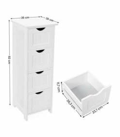 Chiffonnier De Rangement 4 Tiroirs Blanc -HOME24 Ventes 6048fbaa661743b799f7284eba45ddc5