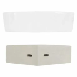 Lavabo D'angle 46x33x13cm Blanc -HOME24 Ventes 60a21749f63b4d20a092c970e15e8a57