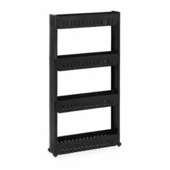 Étagère De Cuisine à Roulettes 4 Niveaux