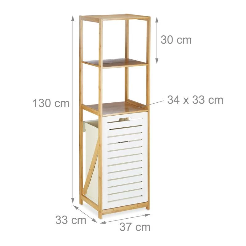 Étagère Salle De Bain Panier à Linge 12 Étagère Salle De Bain Panier à Linge – Image 10