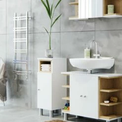 Salle De Bain Aquis Blanc/sonoma (3 él.) -HOME24 Ventes 63ee0c218b5f46d3916bd9bce80428e0