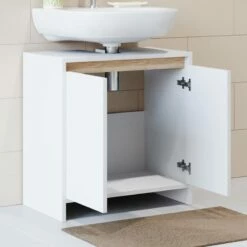 Meuble Sous-lavabo Emma Blanc/sonoma -HOME24 Ventes 690ba9c5a1d54af691dcd41271ee56ad