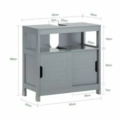 Meuble Sous Vasque FRG128-SG -HOME24 Ventes 6b24bf48d2be4ca9a49dee575a915895