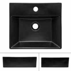 Lavabo Céramique Noir 415x360x30mm -HOME24 Ventes 73778da3271a458ca7c403ddd9f8a45d