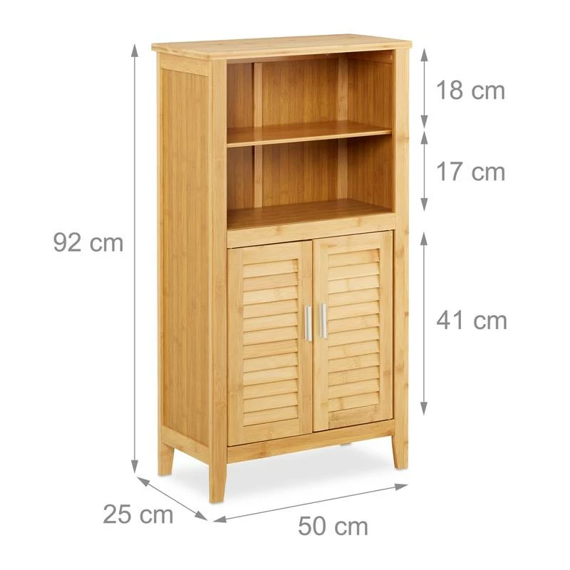 Armoire De Salle De Bain LAMELL Bambou 12 Armoire De Salle De Bain LAMELL Bambou – Image 10