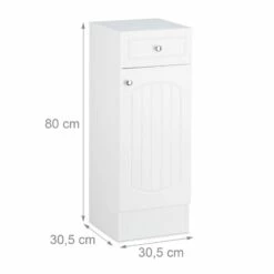Armoire De Salle De Bain En Bois Blanc -HOME24 Ventes 7911c0ebf13744f8b9202542820144b3
