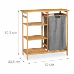 Étagère En Bambou Avec Panier à Linge -HOME24 Ventes 7a405797e33d4890b250b7f252bf45fe