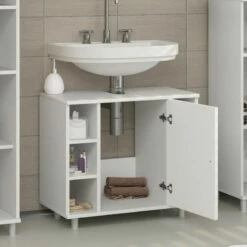 Meuble Sous-lavabo Fynn Blanc -HOME24 Ventes 80229a5d43b644b4a21a52e3fcbf33a3