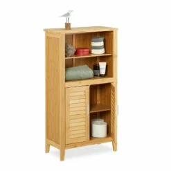 Armoire De Salle De Bain LAMELL Bambou 16 Armoire De Salle De Bain LAMELL Bambou -HOME24 Ventes 81a64421e79d48e39c46a64ba786c677
