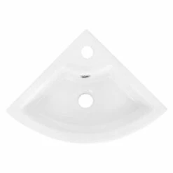 Lavabo D'angle 46x33x13cm Blanc -HOME24 Ventes 8438a0e6fbcc4ea6956ebc5476923d19
