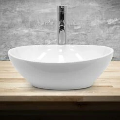 Vasque Forme Ovale 410x330x142mm Blanc -HOME24 Ventes 87d86e93ebbf4b2c88b4799f56736804