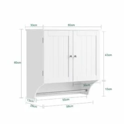 Meuble Haut De Salle De Bain BZR84-W -HOME24 Ventes 8a2800d55e624aa8b207f623ecafa2a8