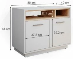 Meuble Sous-lavabo Beatrice Blanc/sonoma 22 Meuble Sous-lavabo Beatrice Blanc/sonoma -HOME24 Ventes 8bd1a8225dc84b5d9ff860b617b525e8.cropped 33 160 862 696.processed