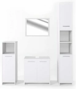 Salle De Bain Kiko Blanc (4 éléments)