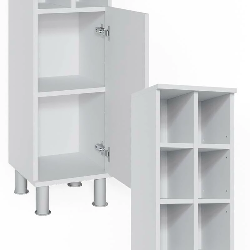 Chiffonnier Fynn Blanc 8 Compartiments 7 Chiffonnier Fynn Blanc 8 Compartiments – Image 5