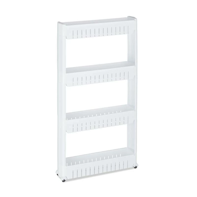 Étagère De Cuisine à Roulettes 4 Niveaux 11 Étagère De Cuisine à Roulettes 4 Niveaux – Image 9