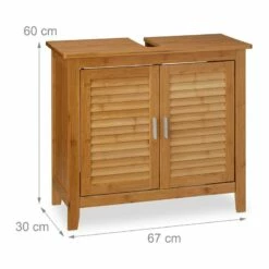 Meuble Dessous De Lavabo LAMELL Bambou -HOME24 Ventes 902d6f42906d421785164115285e580b