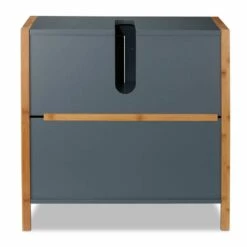 Placard Dessous De Lavabo Bambou Gris -HOME24 Ventes 90a83a56bf044b11a230eaae214ea8f6