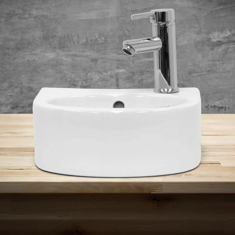 Vasque Forme Ovale 335x255x130 Mm Blanc 4 Vasque Forme Ovale 335x255x130 Mm Blanc – Image 2