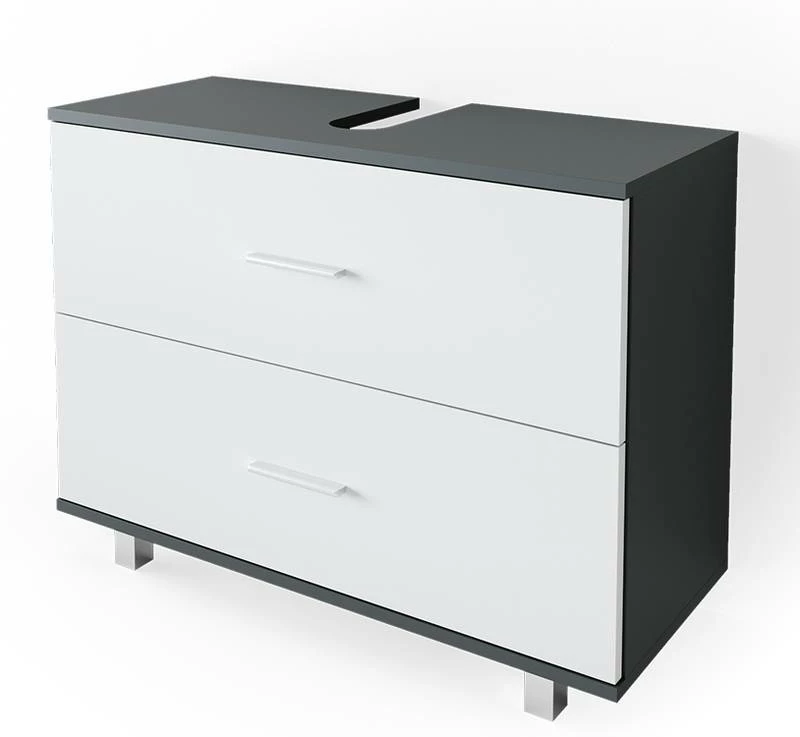 Meuble Sous-lavabo Ilias Sonoma/blanc 8 Meuble Sous-lavabo Ilias Sonoma/blanc – Image 6