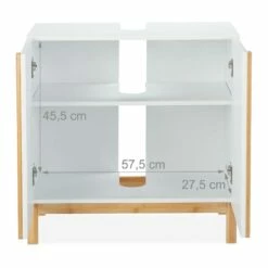 Meuble Dessous De Lavabo En Bambou Blanc -HOME24 Ventes 9732d1e730ab4a038ea6f6627d734c75
