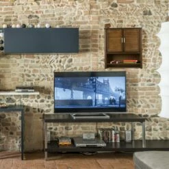 Armoire Suspendue LAMELL SDB Brun Foncé -HOME24 Ventes 999e2f1f0aca44e38600fecbf3db4229