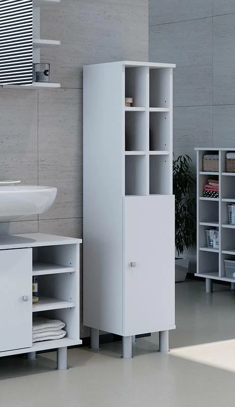 Chiffonnier Fynn Blanc 8 Compartiments 5 Chiffonnier Fynn Blanc 8 Compartiments – Image 3