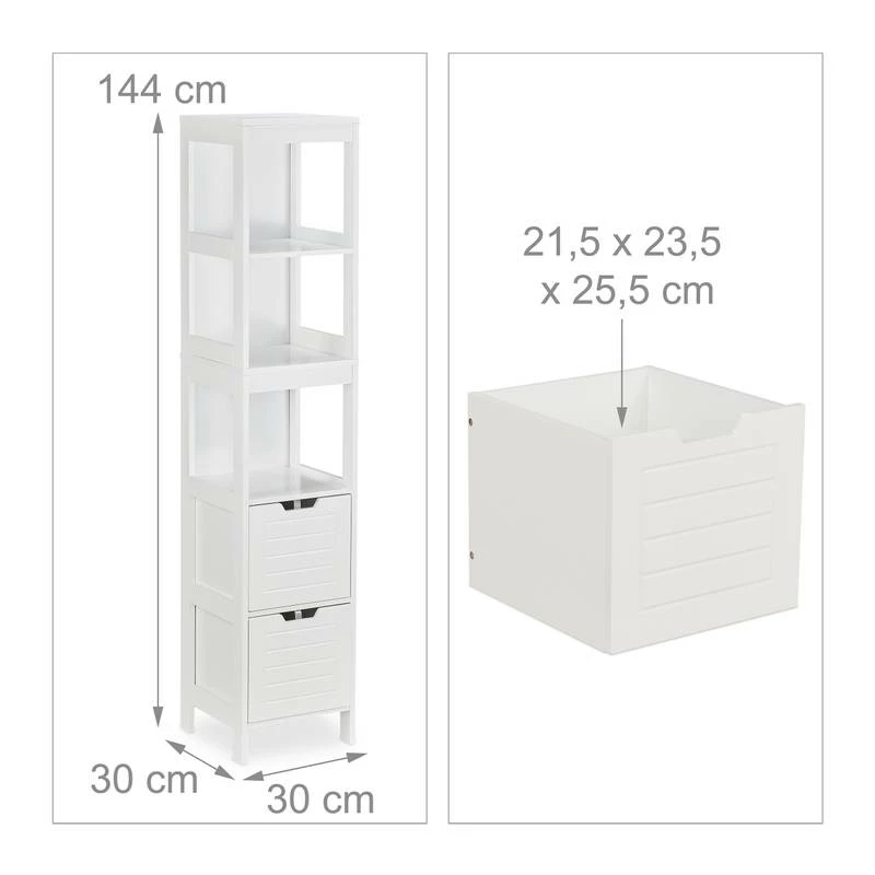 Armoire De Bain Blanche 11 Armoire De Bain Blanche – Image 9