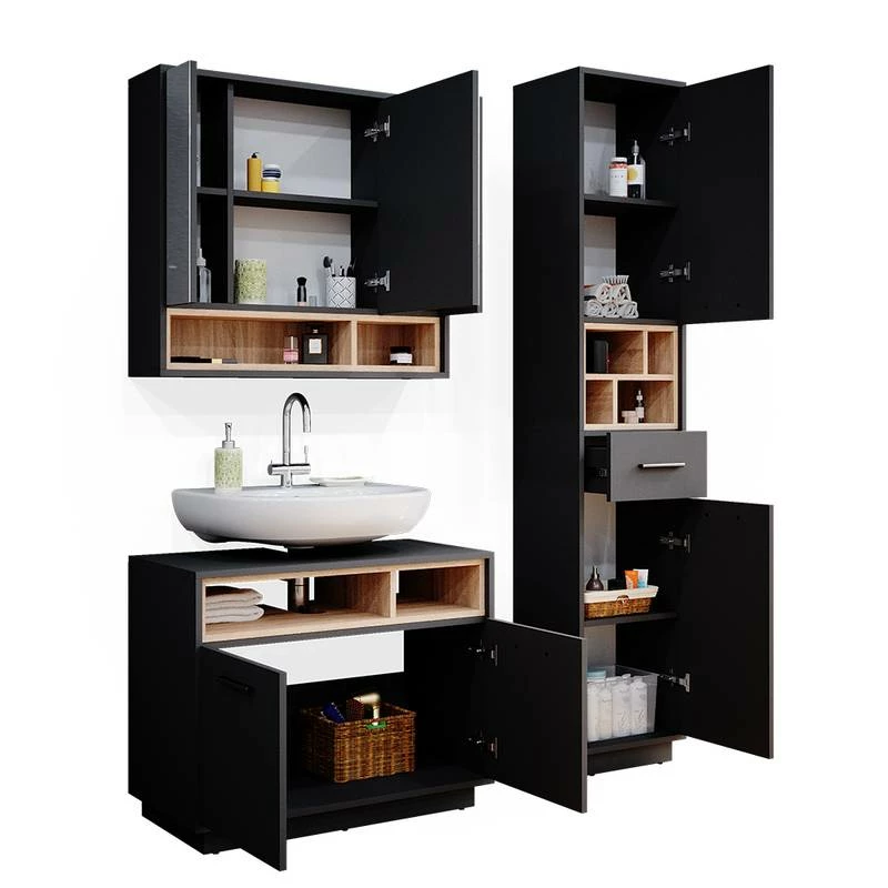 Salle De Bain Beatrice Anthracite(3 él.) 5 Salle De Bain Beatrice Anthracite(3 él.) – Image 3