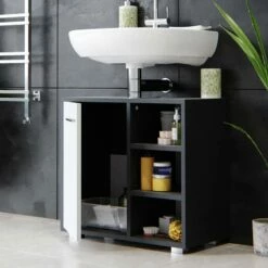 Meuble Sous-lavabo Perry Anthracite -HOME24 Ventes a4f8785a715a46b9951cfc6e639c1fcb