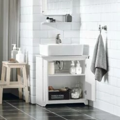 Meuble Sous Lavabo BZR108-W -HOME24 Ventes a56b30d34ef24421aec1581aef35d150