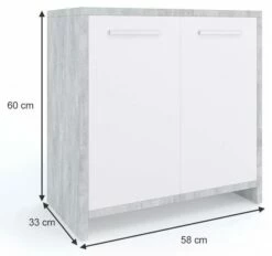 Meuble Sous-lavabo Kiko Béton/blanc 15 Meuble Sous-lavabo Kiko Béton/blanc -HOME24 Ventes a7612721e58c45edb82b3c35128c5949.cropped 147 236 665 624.processed